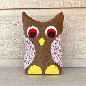 Brand new handmade owl doorstop, Unique doorstopper, Fuctional decor, Owl weight